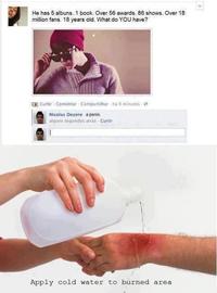 Apply Cold Water To That Burn