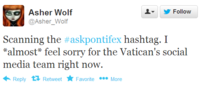#AskPontifex