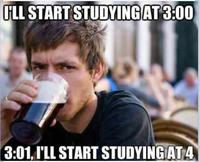 Lazy College Senior