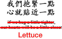 Lettuce / It Says "Never Give Up"