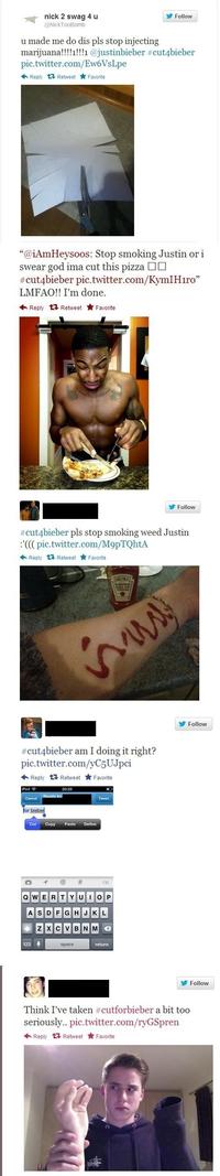 #CuttingForBieber