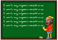 Bart Simpson's Chalkboard Parodies