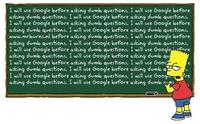 Bart Simpson's Chalkboard Parodies