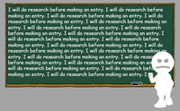 Bart Simpson's Chalkboard Parodies