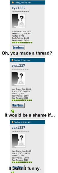 It Would Be a Shame If...