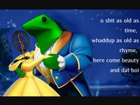 beauty and Dat Boi meme