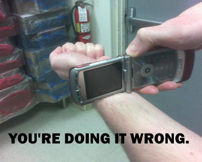 You're Doing It Wrong