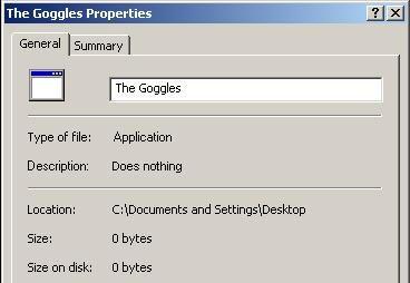 The Goggles Do Nothing!
