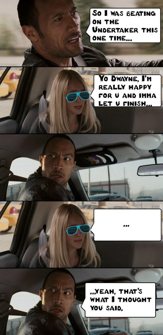 The Rock Driving
