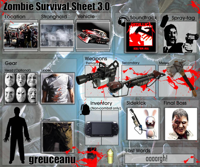 Zombie Tools/Zombie Survival Sheet