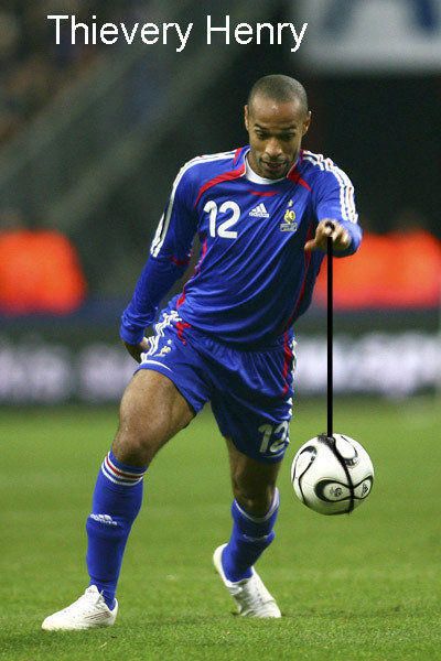 Thierry Henry's hand