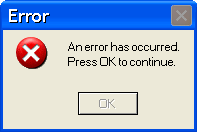 Fake/Funny Error Messages