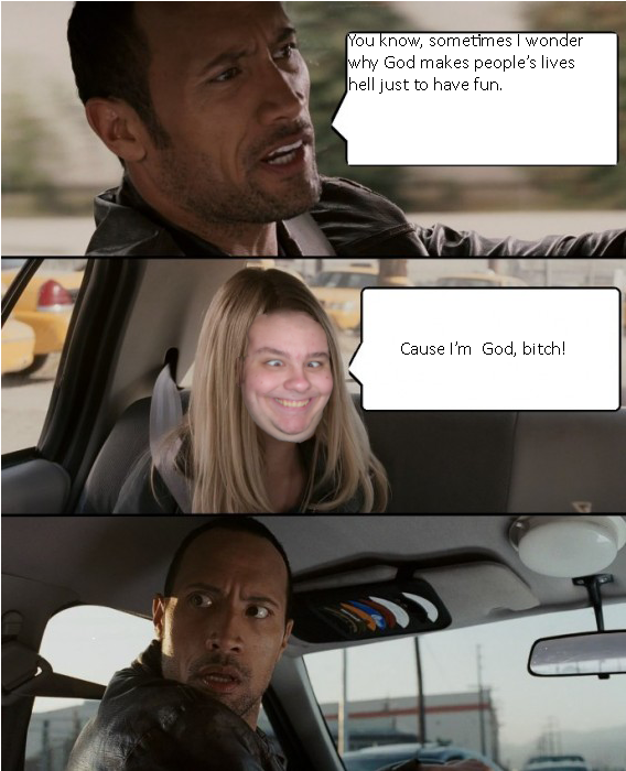The Rock Driving