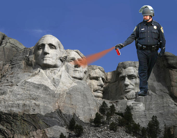 Casually Pepper Spray Everything Cop