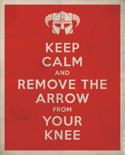 I Took an Arrow in the Knee