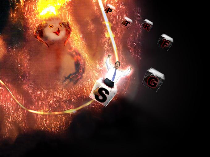 A Fire spirit summons Al Gore (PTKFGS mode)