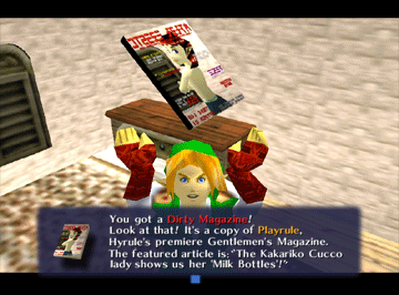 Link Finds Dirty Magazine