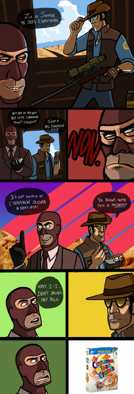 Sniper sees why kids love the taste of Cinnamon Toast Crunch