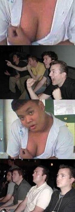 Girls, Did You Know. That Uhm Your boobs Uhm Wait A Sec...