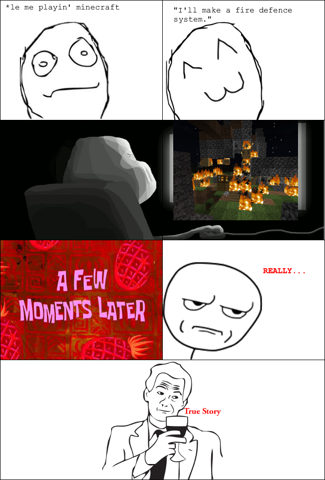 Minecraft first night