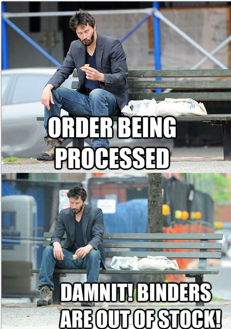 Sad Keanu Reeves Binders