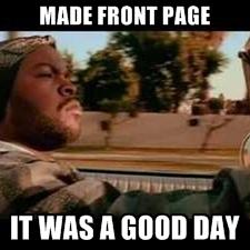 It was a good day-Front Page