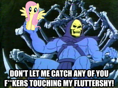 dont let me catch any of you fuckers touching my fluttershy!