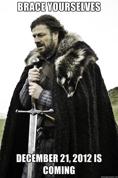 Brace Yourselves, December 21, 2012 is coming