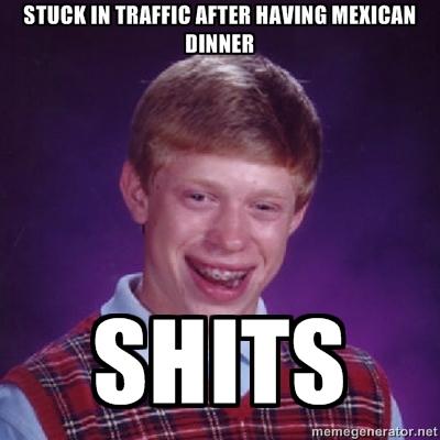 Bad Luck Brian has a Mexican dinner