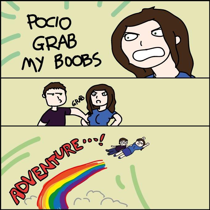 POCIO GRAB MY BOOBS