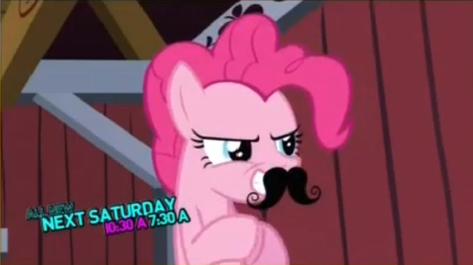 Pinkie Pie Has A New Mustache