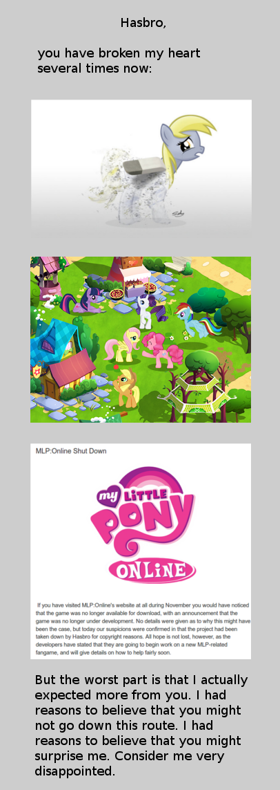 I'm disappointed in you Hasbro