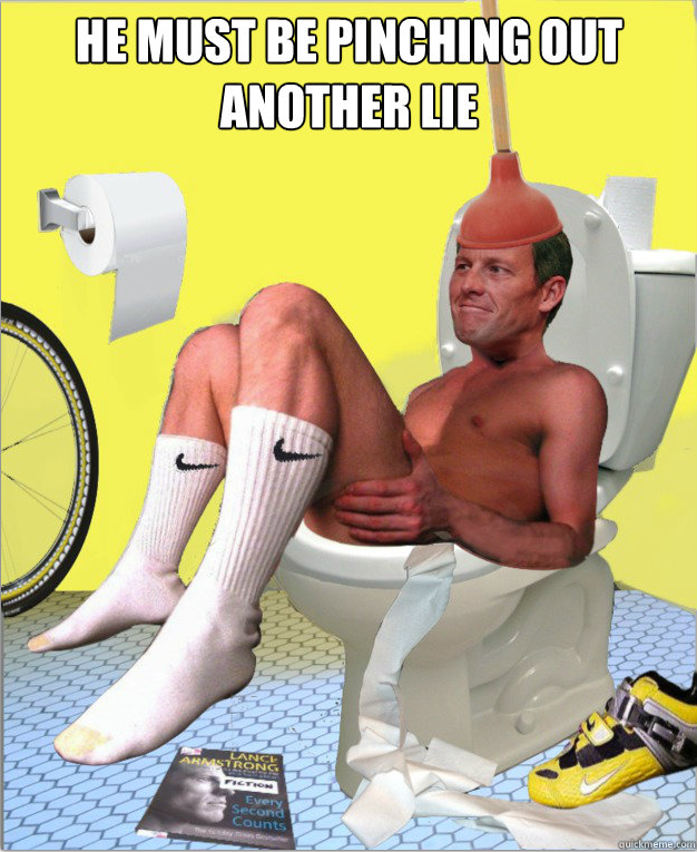 flushed lance armstrong