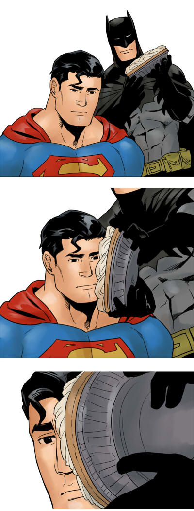 Batman Pies Superman