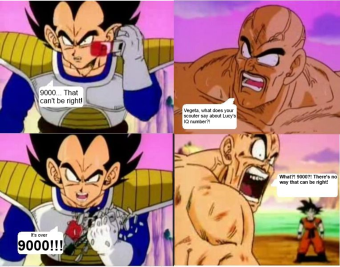 My reaction to the 2014 Lucy movie It's Over 9000! Know Your Meme