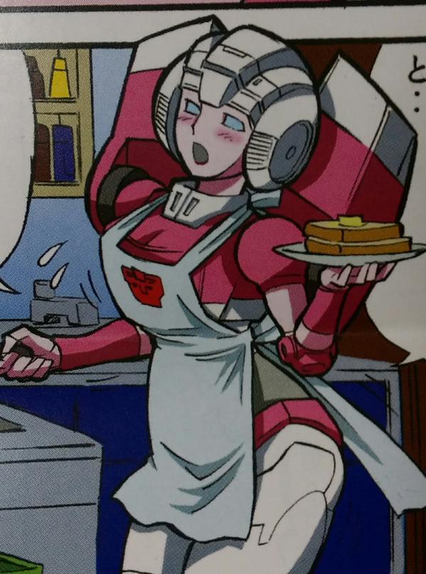 Arcee in an apron Transformers Know Your Meme