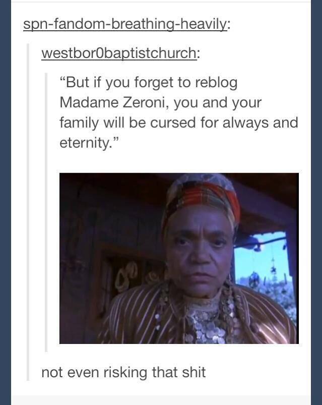 Isn't Madame Zeroni from Holes? Tumblr Know Your Meme