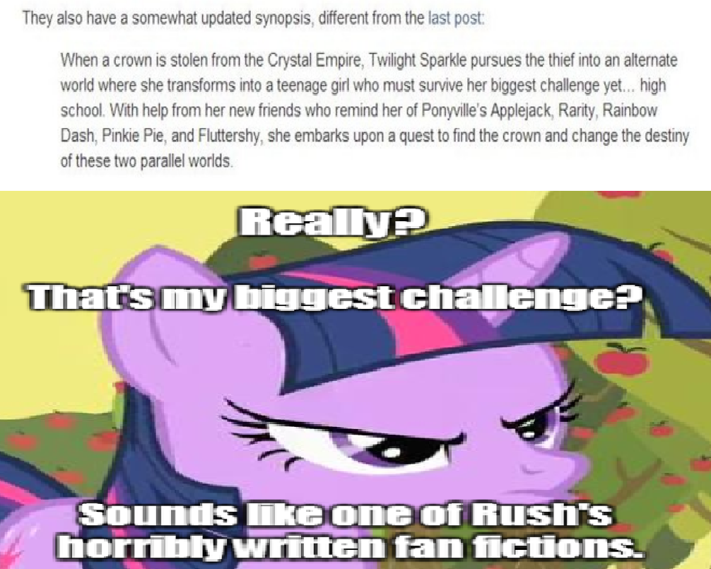 Equestria Girls's Synopsis My Little Pony Friendship is Magic Know