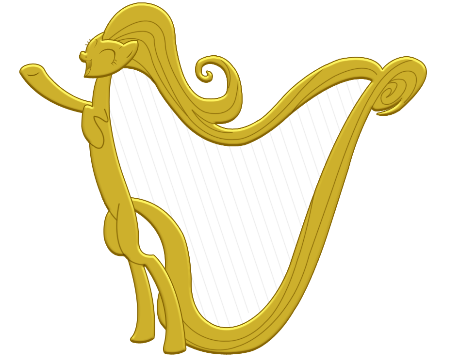 pony with harp cutie mark
