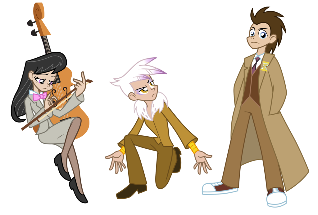 Human Octavia, Gilda and Dr Wooves vectors | My Little Pony: Friendship