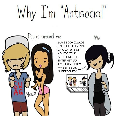 Basically | Why I'm Antisocial | Know Your Meme