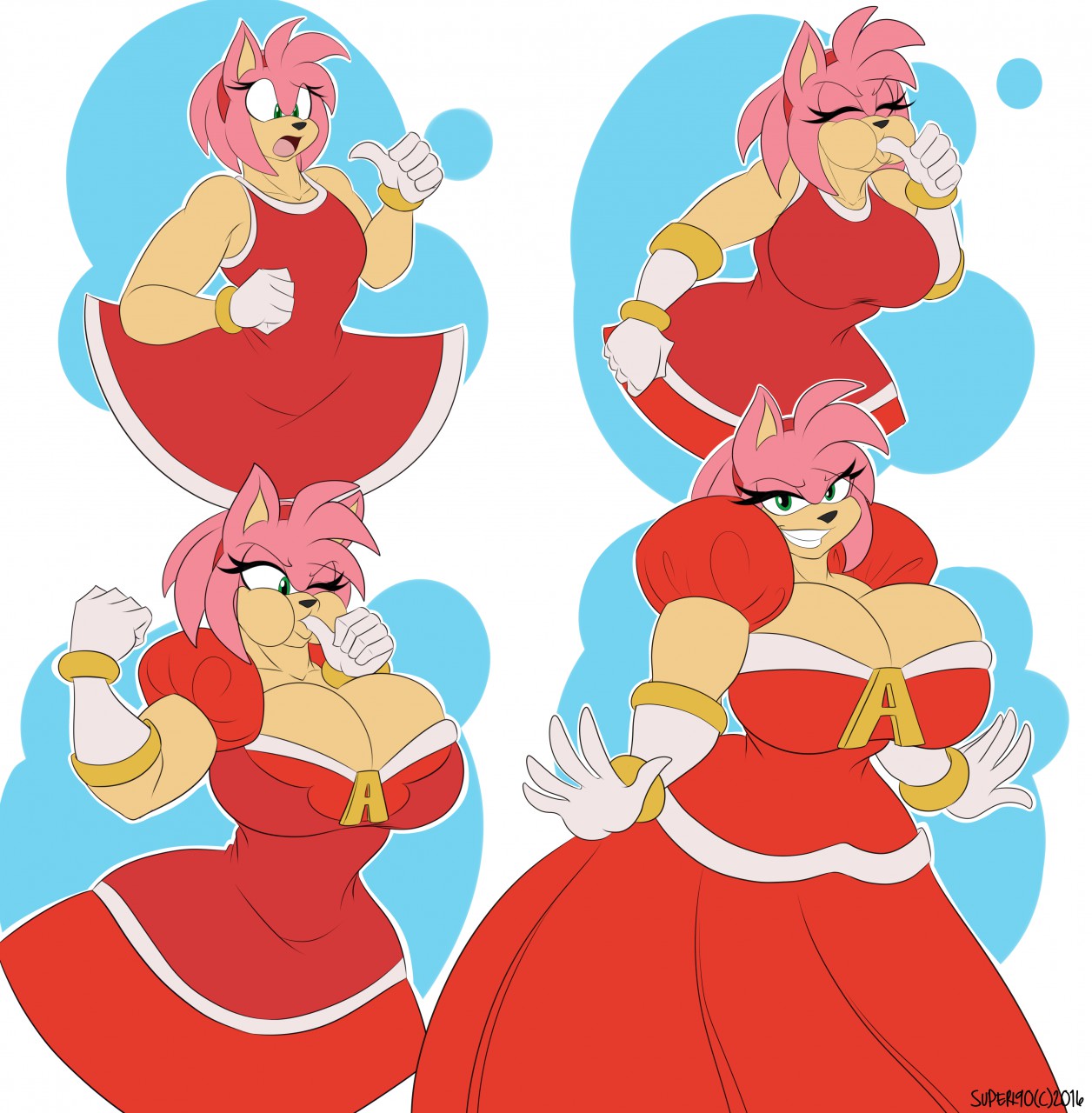 Commission - Amy Gown Transformation by SuperSonicRULAA | Body