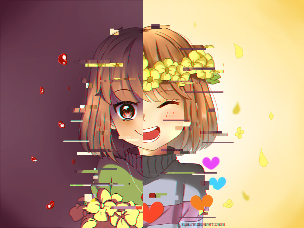 frisk and chara undertale know your meme folgers christmas commercial
