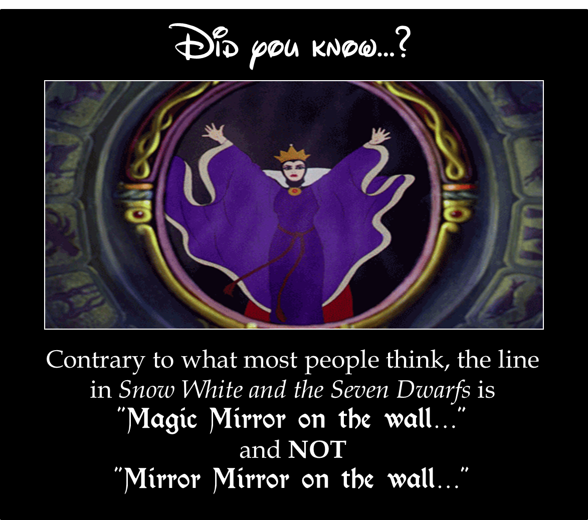 "Magic Mirror on the wall, who is the most misquoted one of all