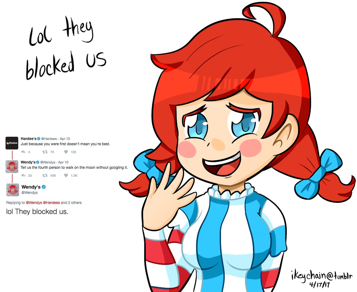 LoL, They Blocked Us - Wendy s Smug Wendy s Know Your Meme