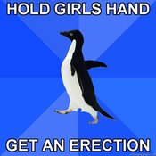 Socially-awkward-penguin-hold-girls-hand-get-an-erection